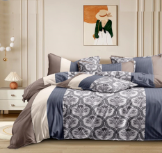 Glace Cotton Soft Non Fitted Double Bedsheet Set with 2 Pillow Covers | 230 x 250 cm
